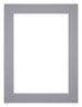 Passe Partout 45x60cm Karton Grijs Rand 4cm Recht Voorzijde | Yourdecoration.be