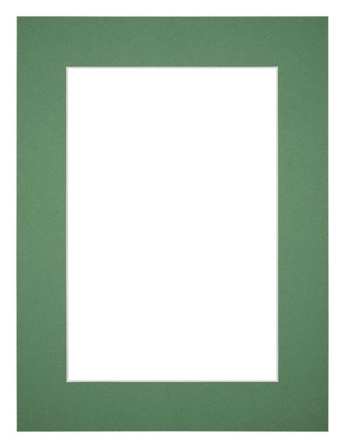 Passe Partout 45x60cm Karton Groen Bos Rand 5cm Recht Voorzijde | Yourdecoration.be