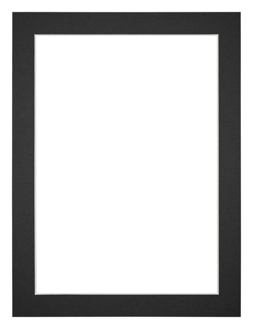 Passe Partout 60x80cm Karton Zwart Rand 3cm Recht Voorzijde | Yourdecoration.be