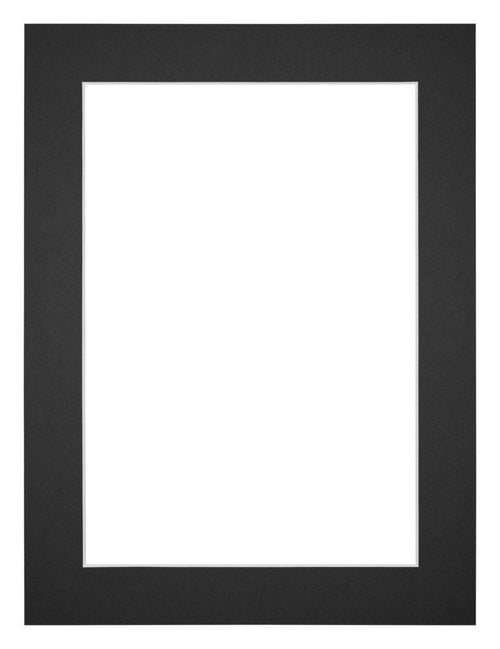 Passe Partout 45x60cm Karton Zwart Rand 4cm Recht Voorzijde | Yourdecoration.be