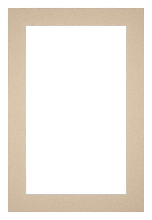 Passe Partout 20x30cm Karton Beige Rand 4cm Recht Voorzijde | Yourdecoration.be