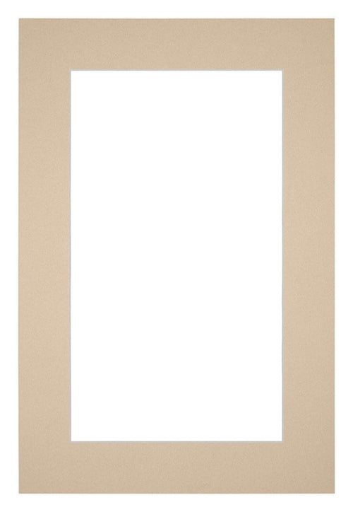 Passe Partout 62x93cm Karton Beige Rand 5cm Recht Voorzijde | Yourdecoration.be