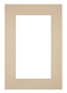 Passe Partout 62x93cm Karton Beige Rand 6cm Recht Voorzijde | Yourdecoration.be