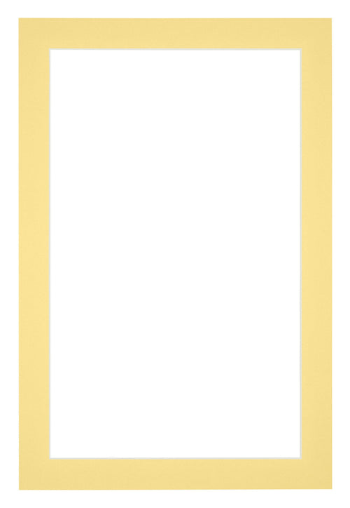 Passe Partout 40x60cm Karton Geel Rand 3cm Recht   Voorzijde | Yourdecoration.be