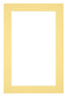 Passe Partout 62x93cm Karton Geel Rand 4cm Recht Voorzijde | Yourdecoration.be