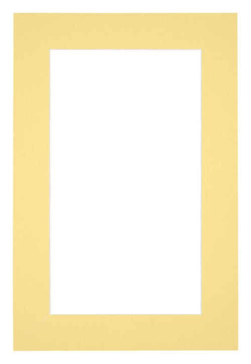 Passe Partout 40x60cm Karton Geel Rand 5cm Recht   Voorzijde | Yourdecoration.be