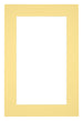 Passe Partout 62x93cm Karton Geel Rand 5cm Recht Voorzijde | Yourdecoration.be