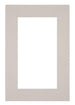 Passe Partout 61x91,5cm Karton Grijs Graniet Rand 6cm Recht Voorzijde | Yourdecoration.be