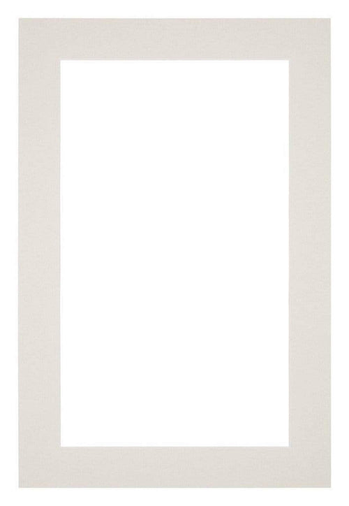 Passe Partout 62x93cm Karton Lichtgrijs Rand 4cm Recht Voorzijde | Yourdecoration.be