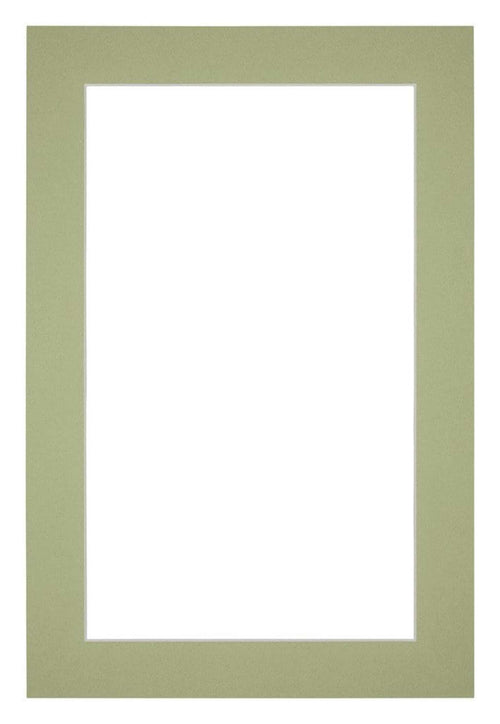 Passe Partout 20x30cm Karton Mintgroen Rand 4cm Recht Voorzijde | Yourdecoration.be