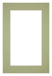 Passe Partout 62x93cm Karton Mintgroen Rand 5cm Recht Voorzijde | Yourdecoration.nl