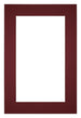 Passe Partout 60x90cm Karton Wijnrood Rand 5cm Recht Voorzijde | Yourdecoration.be