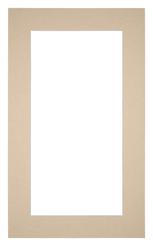 Passe Partout 30x50cm Karton Beige Rand 5cm Recht Voorzijde | Yourdecoration.be