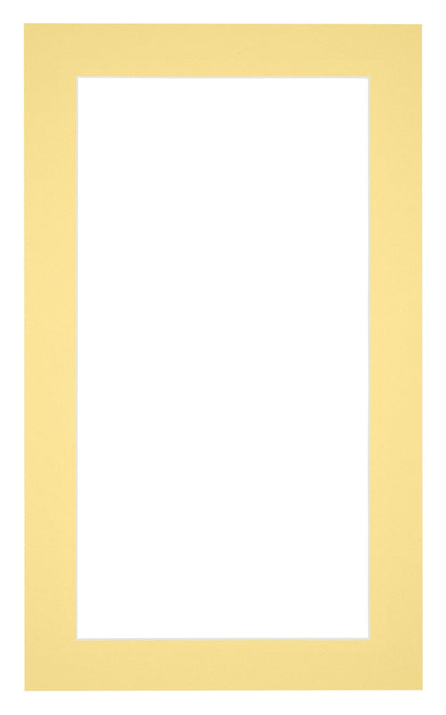 Passe Partout 30x50cm Karton Geel Rand 4cm Recht   Voorzijde | Yourdecoration.be