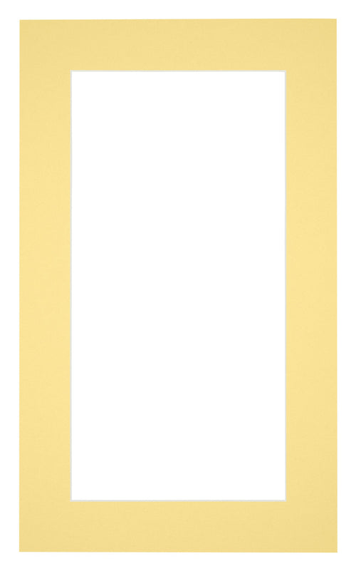 Passe Partout 30x50cm Karton Geel Rand 5cm Recht Voorzijde | Yourdecoration.be