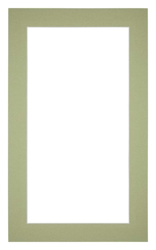 Passe Partout 30x50cm Karton Mintgroen Rand 4cm Recht   Voorzijde | Yourdecoration.be