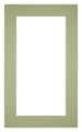 Passe Partout 30x50cm Karton Mintgroen Rand 5cm Recht   Voorzijde | Yourdecoration.nl