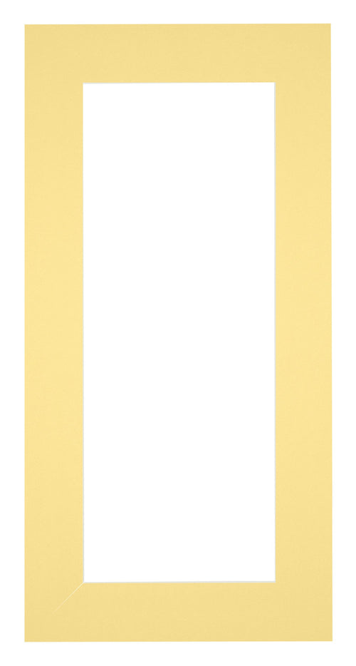 Passe Partout 45x80cm Karton Geel Rand 6cm Recht Voorzijde | Yourdecoration.be