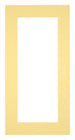 Passe Partout 45x80cm Karton Geel Rand 6cm Recht Voorzijde | Yourdecoration.be