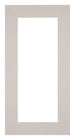 Passe Partout 40x70cm Karton Grijs Graniet Rand 6cm Recht Voorzijde | Yourdecoration.be