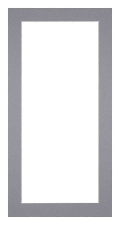 Passe Partout 20x40cm Karton Grijs Rand 4cm Recht Voorzijde | Yourdecoration.be