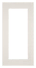 Passe Partout 40x70cm Karton Lichtgrijs Rand 6cm Recht Voorzijde | Yourdecoration.be