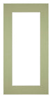 Passe Partout 45x80cm Karton Mintgroen Rand 6cm Recht Voorzijde | Yourdecoration.be