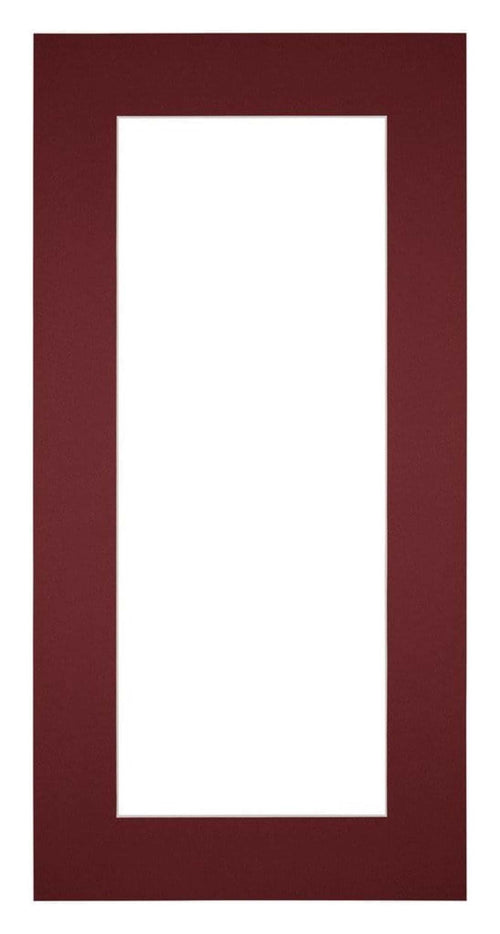 Passe Partout 40x70cm Karton Wijnrood Rand 6cm Recht Voorzijde | Yourdecoration.be