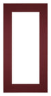 Passe Partout 40x70cm Karton Wijnrood Rand 6cm Recht Voorzijde | Yourdecoration.be