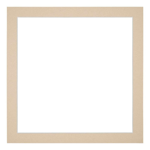 Passe Partout 40x40cm Karton Beige Rand 3cm Recht Voorzijde | Yourdecoration.be