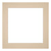 Passe Partout 30x30cm Karton Beige Rand 5cm Recht Voorzijde | Yourdecoration.be