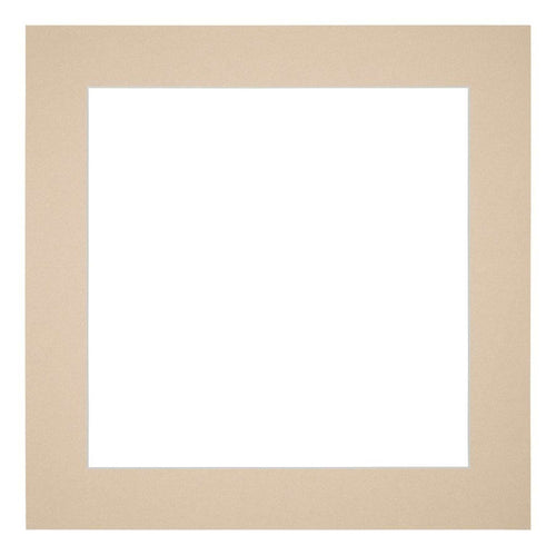 Passe Partout 25x25cm Karton Beige Rand 5cm Recht Voorzijde | Yourdecoration.be