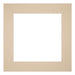 Passe Partout 25x25cm Karton Beige Rand 6cm Recht Voorzijde | Yourdecoration.be