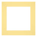 Passe Partout 40x40cm Karton Geel Rand 6cm Recht Voorzijde | Yourdecoration.be