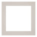 Passe Partout 40x40cm Karton Grijs Graniet Rand 5cm Recht Voorzijde | Yourdecoration.be
