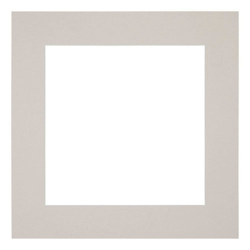 Passe Partout 25x25cm Karton Grijs Graniet Rand 6cm Recht Voorzijde | Yourdecoration.be
