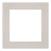 Passe Partout 25x25cm Karton Grijs Graniet Rand 6cm Recht Voorzijde | Yourdecoration.be