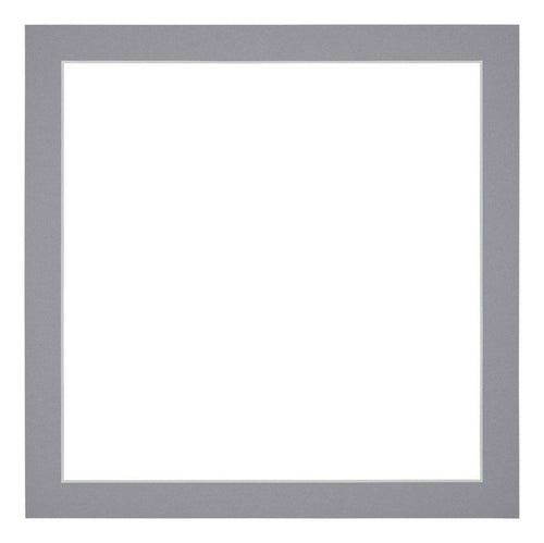 Passe Partout 45x45cm Karton Grijs Rand 3cm Recht Voorzijde | Yourdecoration.be