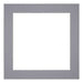 Passe Partout 50x50cm Karton Grijs Rand 5cm Recht Voorzijde | Yourdecoration.be