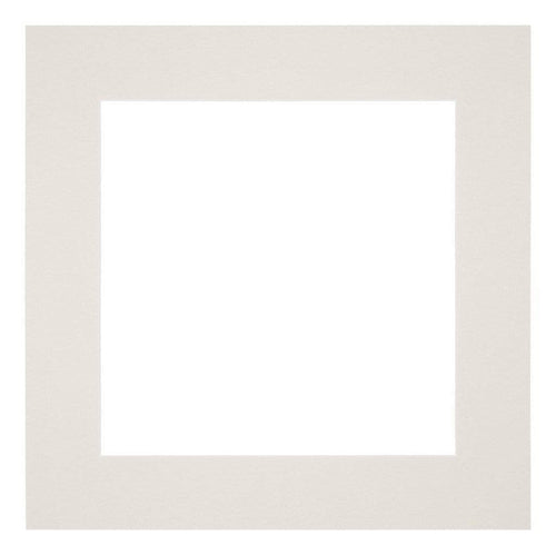 Passe Partout 25x25cm Karton Lichtgrijs Rand 6cm Recht Voorzijde | Yourdecoration.be