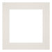 Passe Partout 25x25cm Karton Lichtgrijs Rand 6cm Recht Voorzijde | Yourdecoration.be