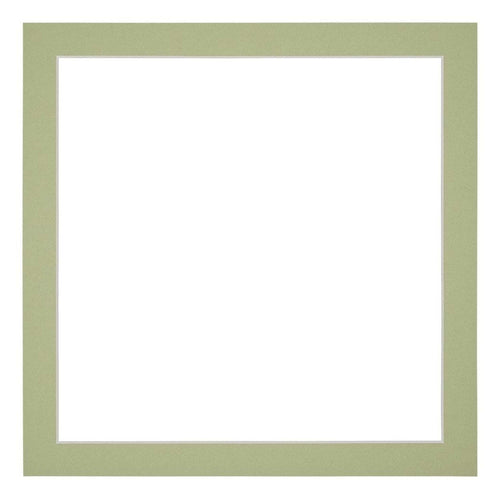 Passe Partout 45x45cm Karton Mintgroen Rand 3cm Recht   Voorzijde | Yourdecoration.be