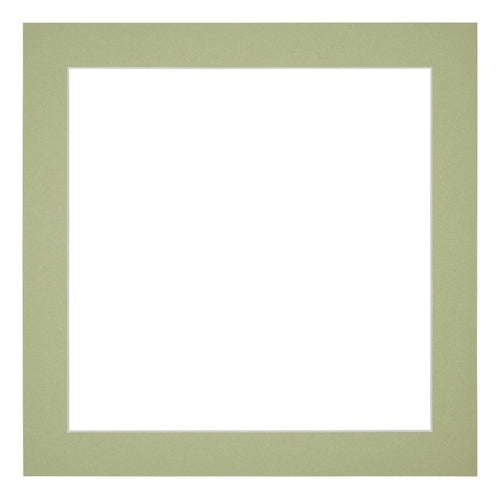 Passe Partout 20x20cm Karton Mintgroen Rand 4cm Recht Voorzijde | Yourdecoration.be