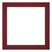 Passe Partout 20x20cm Karton Wijnrood Rand 4cm Recht Voorzijde | Yourdecoration.be