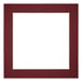 Passe Partout 60x60cm Karton Wijnrood Rand 5cm Recht Voorzijde | Yourdecoration.be