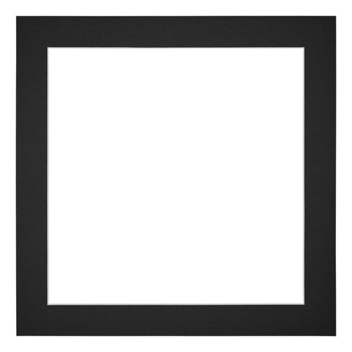 Passe Partout 20x20cm Karton Zwart Rand 4cm Recht Voorzijde | Yourdecoration.be