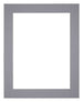 Passe Partout 25x30cm Karton Grijs Rand 5cm Recht Voorzijde | Yourdecoration.be