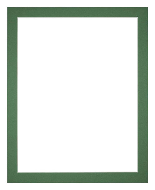 Passe Partout 24x30cm Karton Groen Bos Rand 3cm Recht Voorzijde | Yourdecoration.be