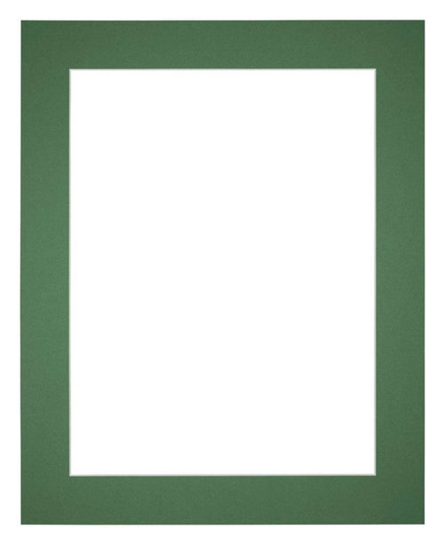 Passe Partout 35x45cm Karton Groen Bos Rand 5cm Recht Voorzijde | Yourdecoration.be