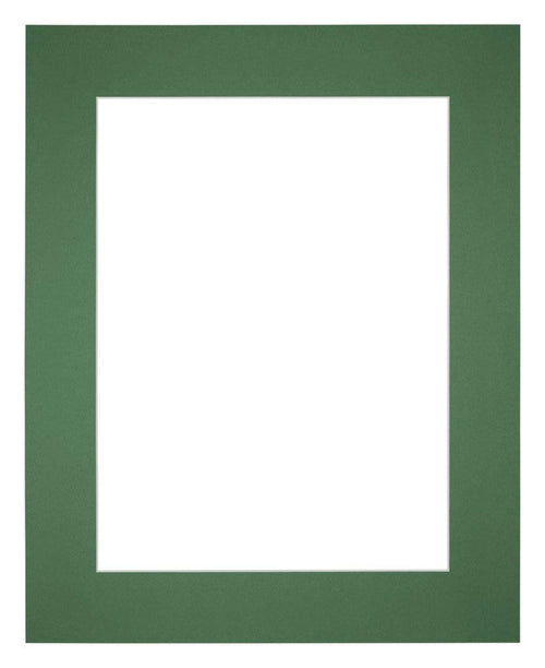 Passe Partout 56x71cm Karton Groen Bos Rand 6cm Recht   Voorzijde | Yourdecoration.be